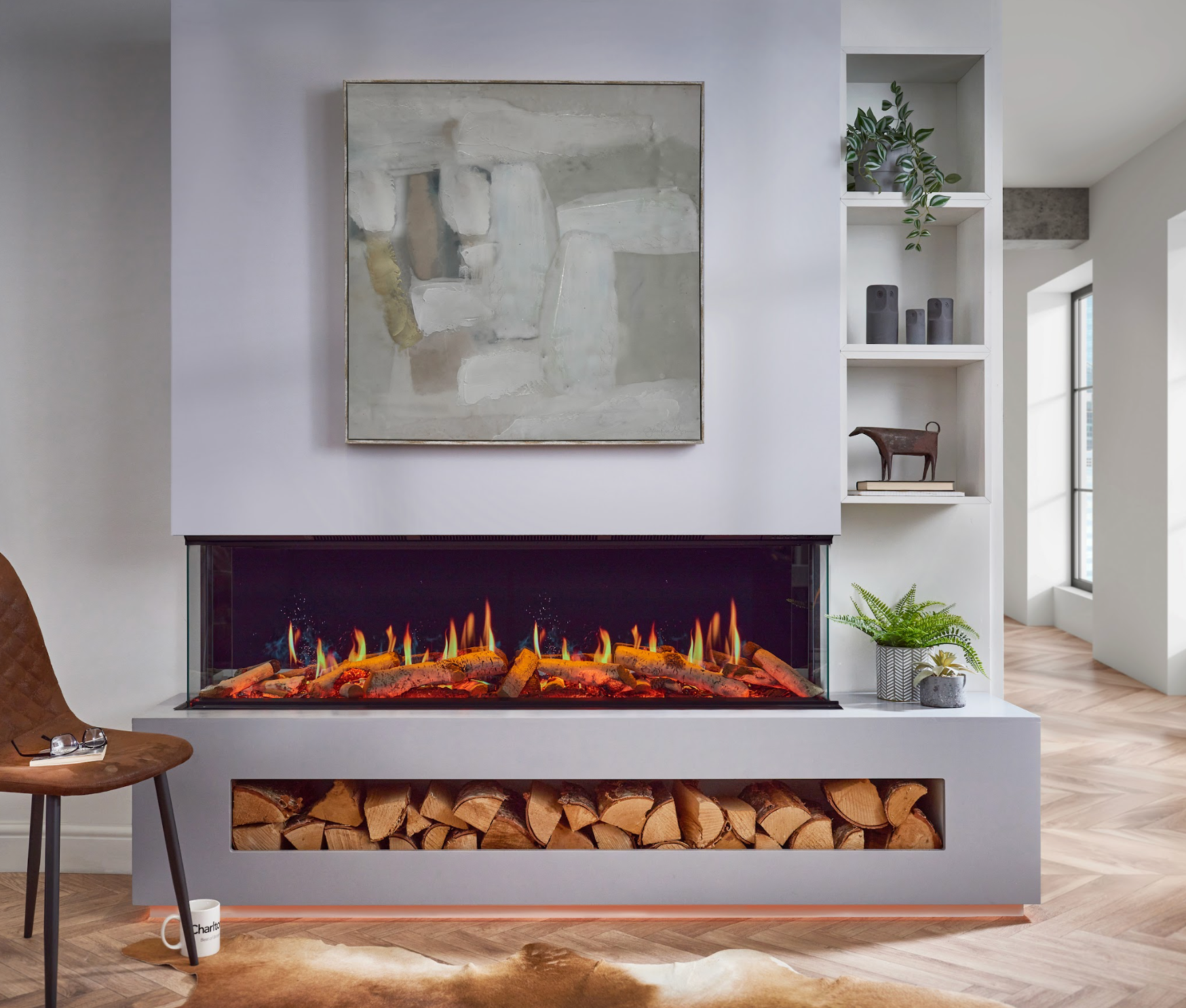 medium electric media wall fires 