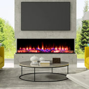 2000 Iconic Fires Built In Media Wall Electric Fire 1-2-3 Sided