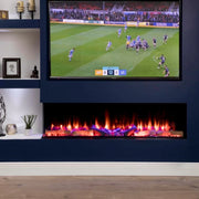 1600 Iconic Fires Built In Media Wall Electric Fire 1-2-3 Sided