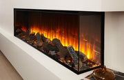 1600 British Fires New Forest Built In Media Wall Electric Fire 1-2-3 Sided