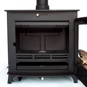 Large 30kw Back Boiler Multi-Fuel Woodburning Stove