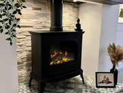 British Fires Hinton Cast Iron Electric Freestanding Traditional Stove