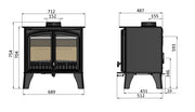 Hunter Herald 14B Boiler Stove Eco Design 2024 Model Direct Air Option