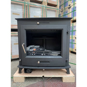 Large 30kw Back Boiler Multi-Fuel Woodburning Stove