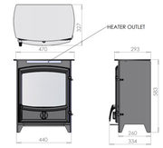 Charlton And Jenrick 3d Ecoflame Electric Stove Curved Door