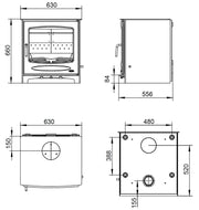 Henley Sherwood 21 kw Boiler Stove Eco Design Multi Fuel