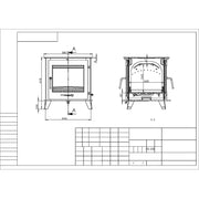 Defra Approved Ecosy+ 12-14kw Double Sided Woodburning Stoves Multi Fuel 5 Year Guarantee