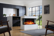 1000 Charlton and Jenrick i Deep 1000e Built In Media Wall Electric Fire 1-2-3 Sided