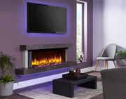 1100 Slimline Charlton & Jenrick iRange i1100e 1-2-3 Media Wall Electric Fire