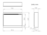 970 Charlton & Jenrick iRange i790e Slimline Electric Inset Fire