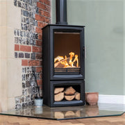 New: Ecosy+ Hampton Vista 500 Pure Bio Stove + Ceramic Logs Kit